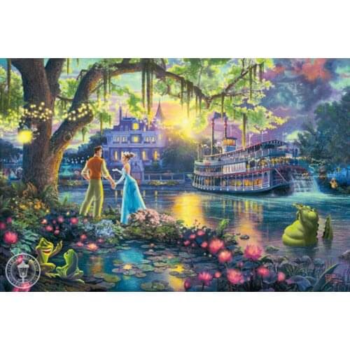 Frog prince The wooden puzzle 1000 pieces ersion paper jigsaw puzzle white card adult childrens educational toys