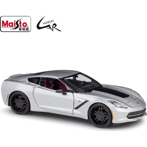 Maisto 1:24 Model Car Simulation Alloy Racing Metal Toy Car Chevrolet 2014 Corvette Stingray Sports Car Modified Version