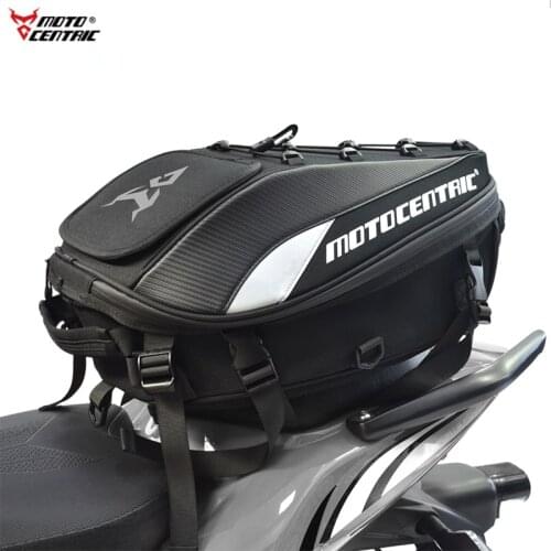 Motorcycle Tail Bag Motorcycle Tank Bag Motorcycle Rear Seat Bag High Capacity Multifunction Waterproof Rider Backpack