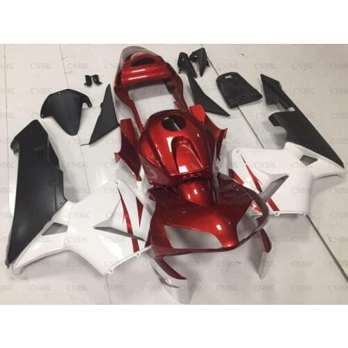 For CBR 600 RR 2003 - 2004 Fairings CBR 600 RR 03 Red White Black Body Kits CBR 600 RR 2003 Plastic Fairings Unpainted