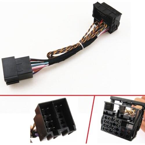 RCD330 Plus RCD510 ISO To Quadlock Canbus Adapter Conversion Cable For VW Passat B6 CC Jetta Golf 5 MK5 6 MK6 Polo Tiguan Touran
