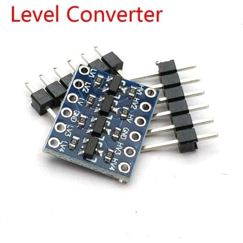 10 Pcs IIC I2C Logic Level Converter Bi-Directional Board Module 5V/3.3V DC For Uno With Pins