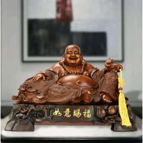 Big-bellied Maitreya Buddha Decoration Resin Lucky Buddha Statue Home Worship God Statue Home Living Room Home Decoration Crafts