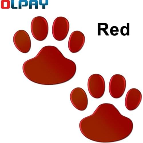 PVC Animal bear paw Dog Cat foot print Car Sticker Cool Design Paw 3D Car Stickers