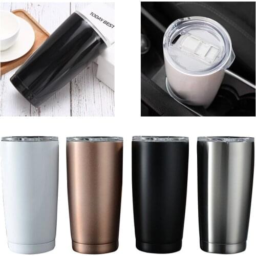 50pcs/lot 20oz Wine Tumbler with Slide Cover Stainless Steel Water Bottle Vacuum Insulated Coffee Mug Travel Gift Car Tumbler