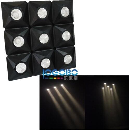 Warm White 9x10w 3x3 Led Diamond Matrix Beam American DJ Stage Blinder Light DMX Custom Message Matrix Chase Dramatic Lighting