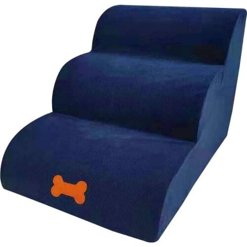 3 Tiers Dog Climbing Stairs Training Pet Dog Exercise Stair Steps Gangway Dog Cat Steps Sofa Bed Stairs Ladder For Pets Dogs