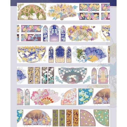 Vintage Seasons Flower Washi Masking Tapes Bullet Journal DIY Scrapbooking Decorative Stickers