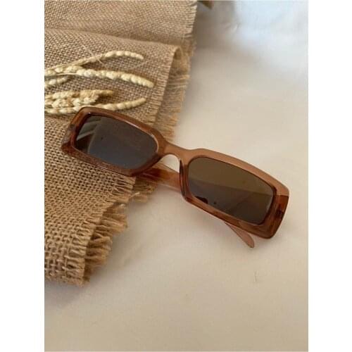 Vintage Lozenge Pattern Detailed Bal Color Unisex Sunglasses