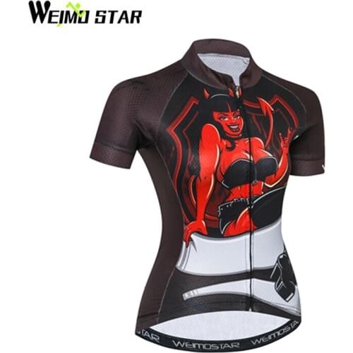 Weimostar Riding Short Sleeve T-shirts womens Cycling Jersey Ropa Ciclismo Bicycle Sportswear Bike Breathable Quick Dry Clothing
