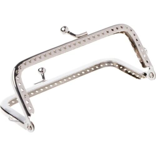 1PC 1PC 10cm/8.5cmSquare Metal Frame Kiss Clasp For Handle Bag Purse 10cm DIY Accessories