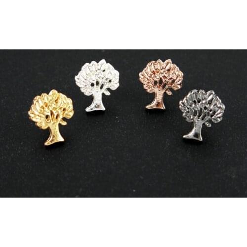 2018 New Fashion jewelry gold tree of life earrings brincos studs earrings for women pendientes trendy stud earings