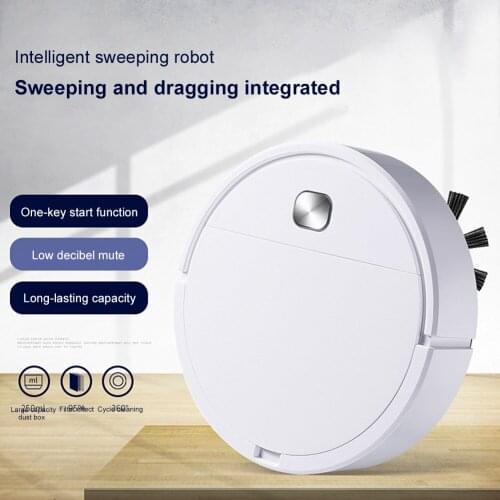 3 in 1 Robot Vacuum Cleaner USB Rechargeable Smart Sweeper 1800Pa Powerful suction 100% brand new and high quality