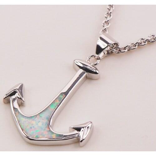 Free Ship White Fire Opal 925 Sterling Silver Fashion Jewelry Pendant P105