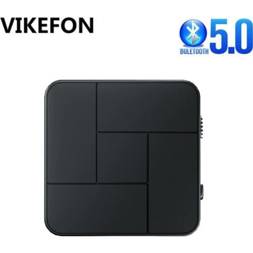 Bluetooth 5.0 Audio Receiver Transmitter 3.5mm AUX Jack USB Dongle Wireless Adapters Handsfree Call & Mic For Car TV Speaker