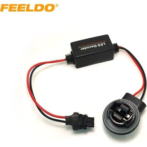FEELDO 1PC DC12V 3156 Turn Signal Socket Warning Error Canceller Error Free Load Resistor LED Decoder #HQ2269