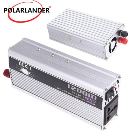 1500W Inverter Converter DC 12V to AC 110V 50 Hz Power Supply Portable USB Car Charger Voltage Transformer