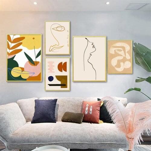 Canvas Painting Scandinavia Posters and Prints Gallery Wall Art Pictures Modern For Living Room Interior Home Decoration