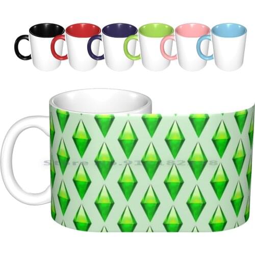 The Sims Plumbob Ceramic Mugs Coffee Cups Milk Tea Mug Plumbob Sims Sims 4 Sims 3 Sims 2 The Sims The Sims 4 The Sims 3 The