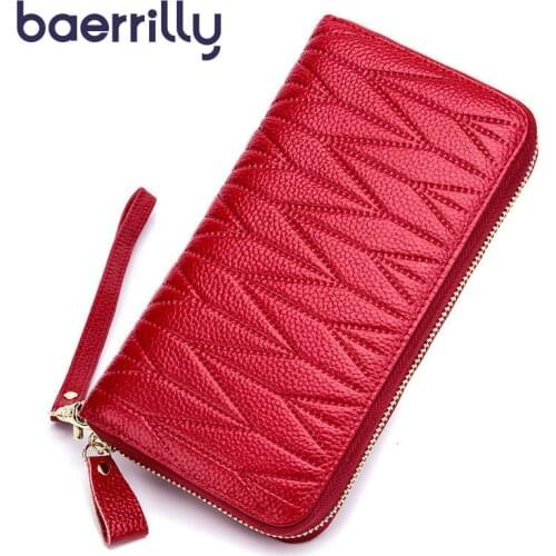Fashion Women Wallet Long Clutch Bags Anti Rfid Business Card Holder Card Porte Feuille Femme Money Pocket Coin Purse Zipper