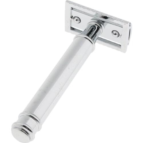 Men Metal Double Edge Safety Razor Beard Removal Grooming Tool Shaver Sliver