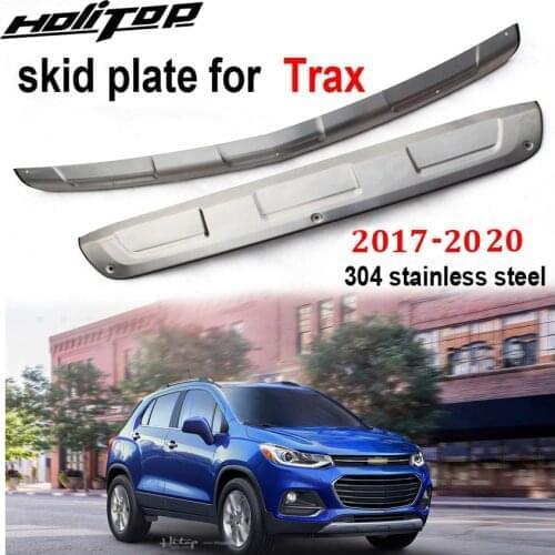 New arrival for Chevrolet Trax 2017 2018 2019 2020 front rear bull bar bumper guard cover skid plate,304 stainless steel, 2PCS