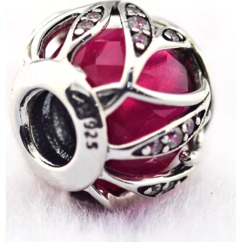 Fits for Pandora Charms Bracelets Natures Radiance Beads with R CZ 100% 925 Sterling-Silver-Jewelry Free Shipping