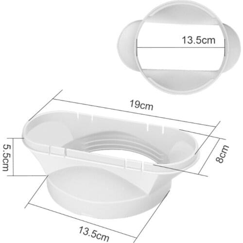 Portable Durable Plastic Air Conditioner Window Adapter Set Exhaust Hose/Tube Connector Window Seal Easy to Use Install N0PF