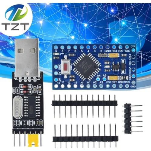 Pro Mini 328 Mini 3.3V/8M 5V/16M ATMEGA328 ATMEGA328P-AU 3.3V/8MHz 5V/16MHZ for Arduino Driver CH340G PL2303 FT232RL CP2102