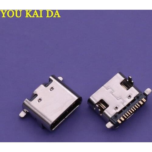10PCS SMT USB 3.1 Type-C 16pin female connector For Mobile Phone Charging port Charging Socket Tow feet plug
