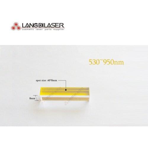 Size : 40*8*8 , OPT filter : 530~950nm , opt lazer kristali , OPT filter for SHR hand piece