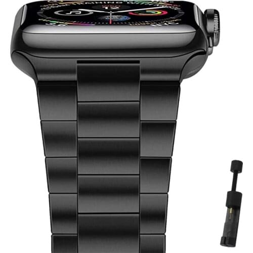 KTAB Strap For Apple Watch SE Strap Serise 6 5 4 3 2 Upgraded Stainless Steel Bracelet 38mm 40mm Slim Watchband iWatch Band 44mm