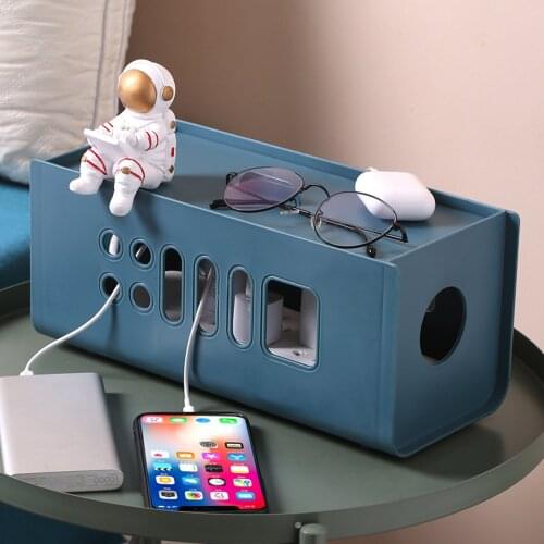 Power Cord Storage Boxes Hollow Heat Dissipation Cable Management Tidy Organizer