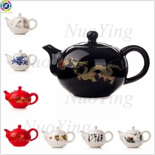 Blue And White Porcelain Teapot Kungfu Tea Set Blue And White Porcelain Filter Teapot Home Decoration Accessories Christmas Gift