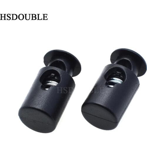 10pcs/pack Mini Cord Lock Stopper Widely Used For Garment Accessories/Bags/Shoe Lace Black