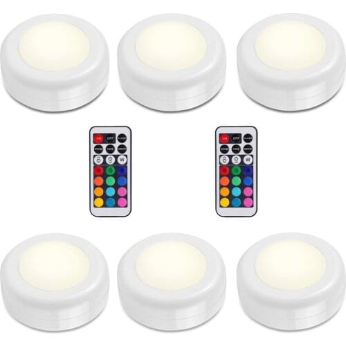 Remote control RGB cabinet lights Touch Sensor Battery closet lamps led lights for bedroom Living room kitchen lighting decor