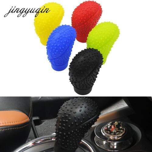 Jingyuqin Universal Gear Shift Collars SD Antislip Soft Silicone Truck Car Gear Shifter Shift Lever Knob Cover