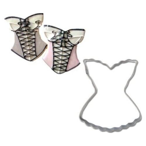 Princess Skirt Biscuit Mold Small Skirt Stainless Steel Biscuit Cutting Mold Skirt Fondant Biscuit Mold Baking Mold