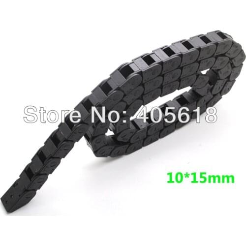 1pcs Cable drag chain wire carrier 10x15 length 1000mm/1M/1meter with end connectors free shipping