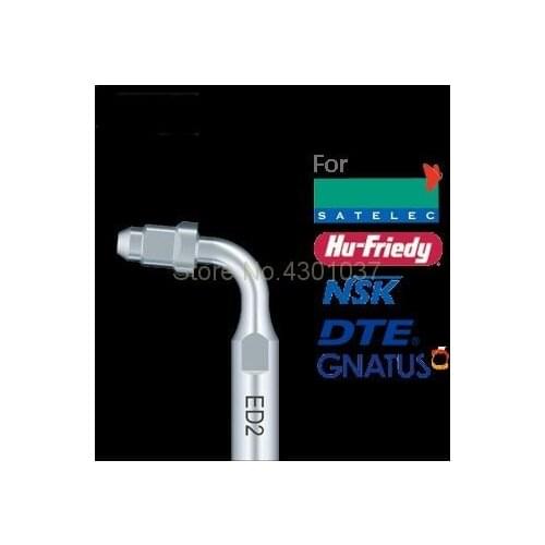 2pcs ED2 Ultrasonic Scaler Scaling Tips fit SATELEC NSK GNATUS DTE HU-FREIDY Handpiece Tip Dental Tools