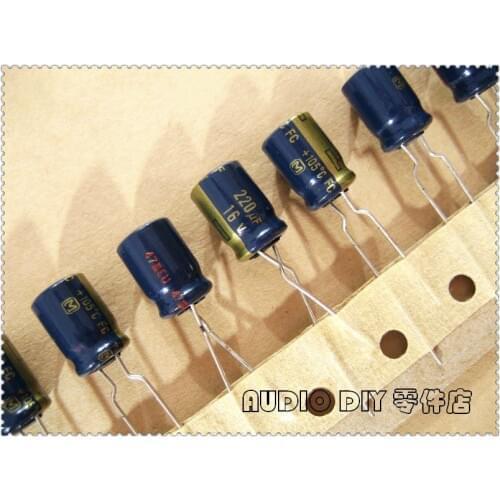 20PCS/100PCS FC Series 220uF 16V 16V220UF Electrolytic Capacitor
