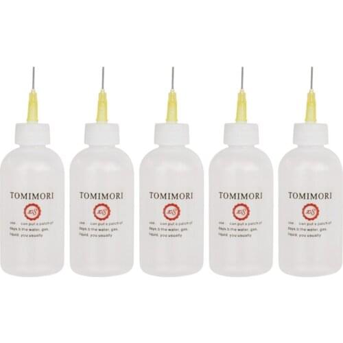 5 Pcs Empty Glue Bottle Precision Tip Applicator Bottles for Paper Quilling DIY Craft Scrapbooking Cake Household Tools