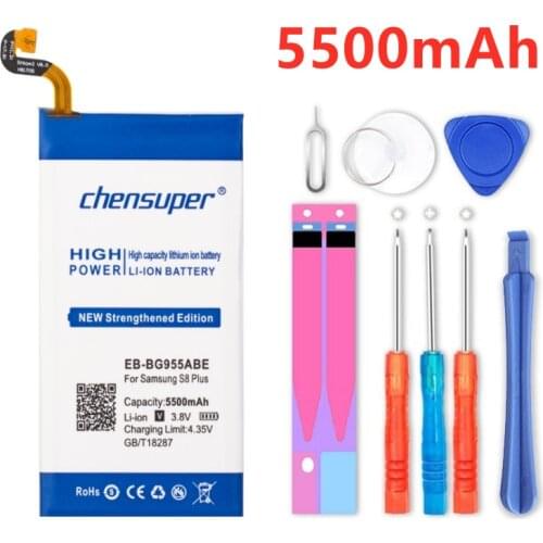 5500mAh mobile phones battery For Samsung Galaxy S8 Plus+ EB-BG955ABA EB-BG955ABE G9550 G955 G955F/A G955T G955S G955P +Tools