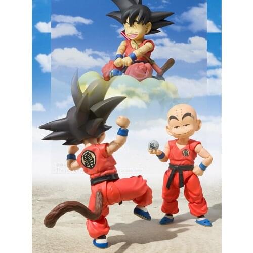Anime Dragon Ball SHF Figuarts Model Kame Sennin Klilyn Master Roshi Son Gokou Chilhood Sence Souvenir Collectibles Movable Toys