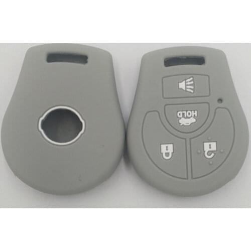 For Nissan Qashqai Micra Navara Note X-Trail Almera 4 Buttons Key Cover Silicone Remote Key Case Cover Protector