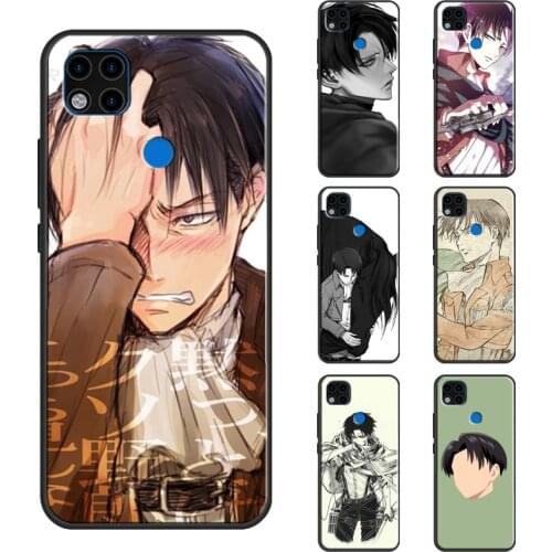 Levi Ackerman Attack On Titan Case For Xiaomi Redmi Note 9 8 Pro Note 7 8T Redmi Note 9S Cover For Redmi 9A 9 9C Coque