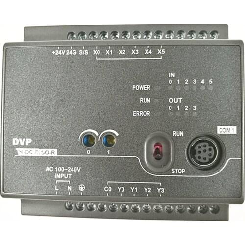 DVP16EC00R3 EC3 Series Standard PLC DI 8 DO 8 Relay 100-240VAC new in box