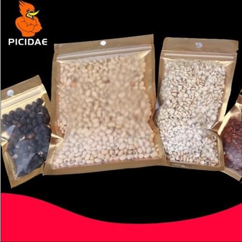 Electronic Hardware accessorie cosmetic Transparent Casual coffee silver gold Matt aluminum bag Packing ziplock bone foil Zipper