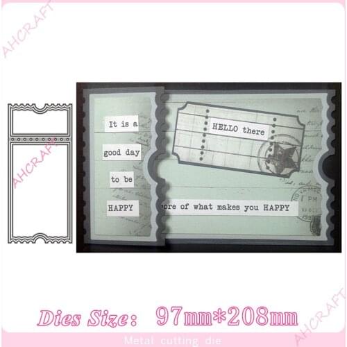 Calendar page card Metal Cutting Dies for diy Scrapbooking Photo Album Decorative Embossing PaperCard Crafts Die2020