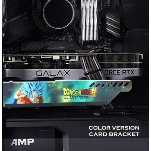Customize RGB GPU Holder Bracket,Personalized Anime/Game Themes Scenes Lighting Panel,Graphics Card Stand Support 12V/5V MB SYNC
